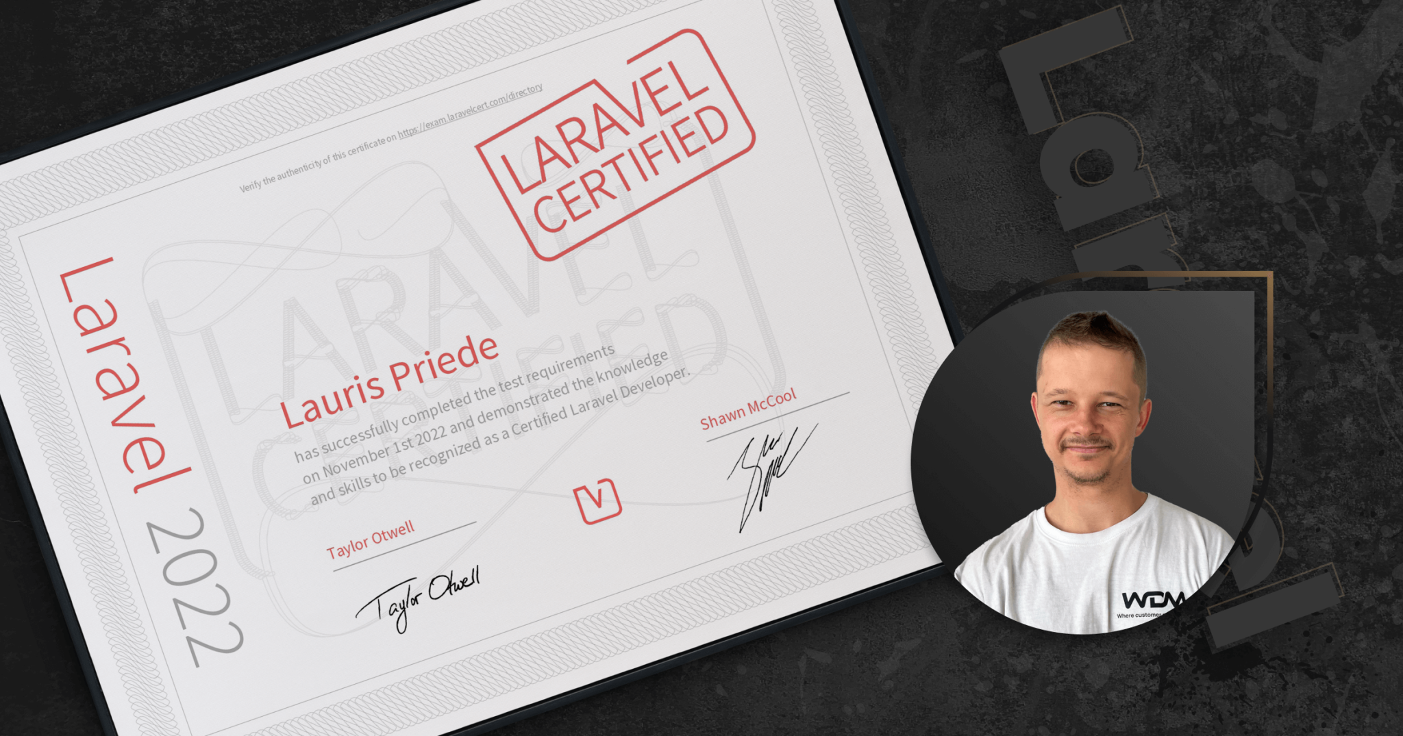 Laravel sertificēts!