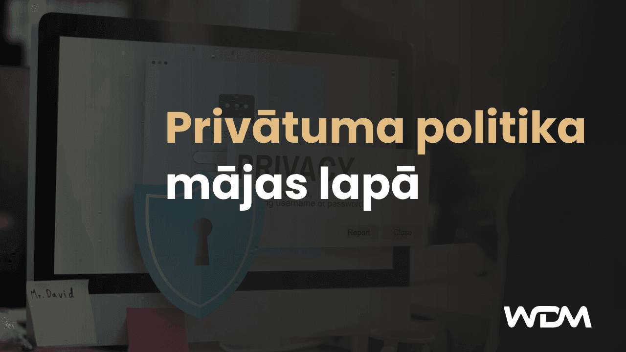 Privātuma politika mājas lapā