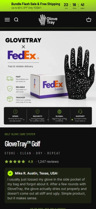 Kā GloveTray veica Shopify produkta pieredzes redizainu un automatizēja pasūtījumu izpildes procesus — mobile