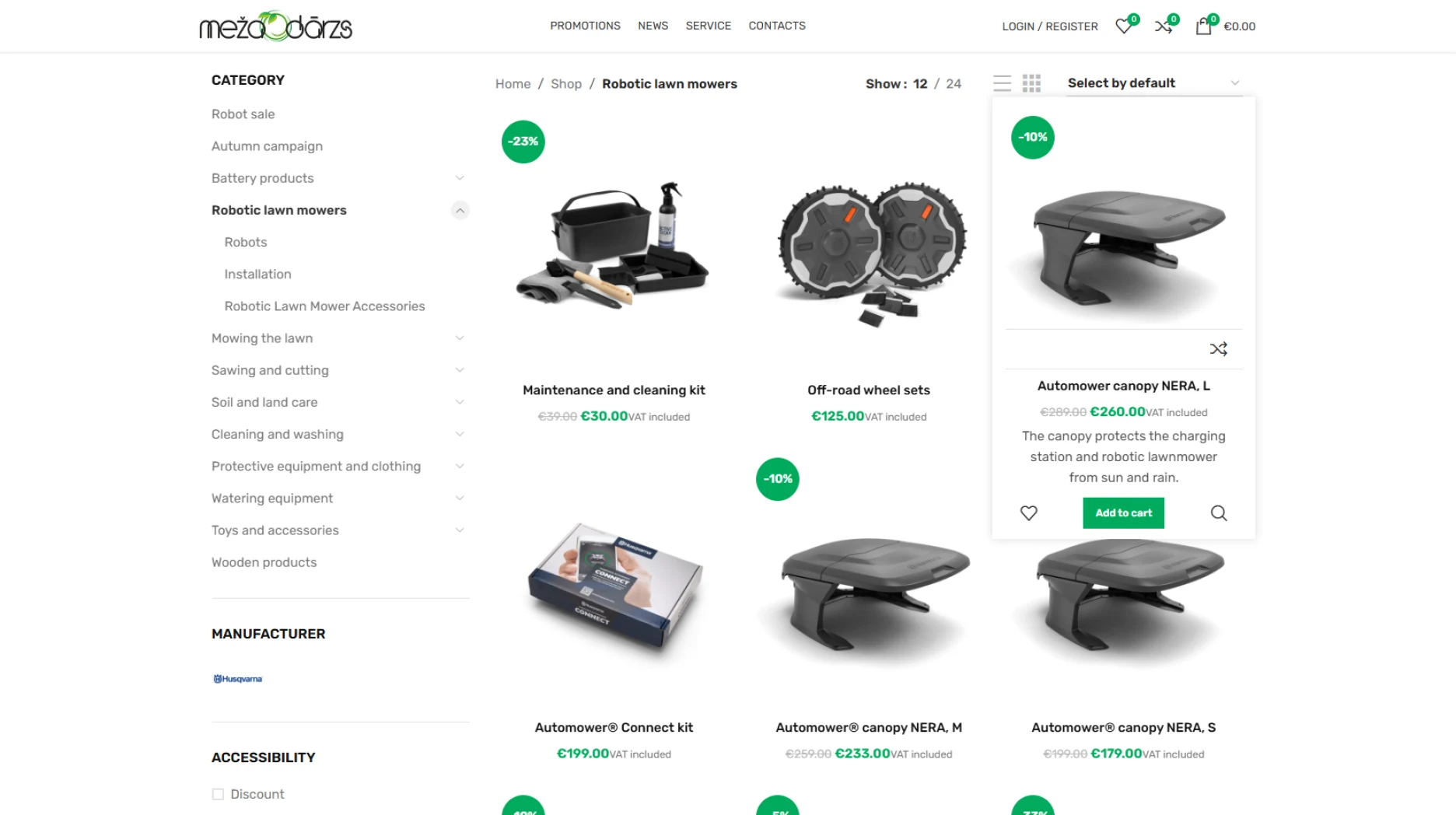 Mežadārzs online store