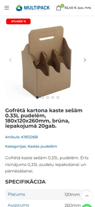 Kā Multipack palielināja vidējo groza vērtību par 40,5%, vienlaikus samazinot mazvērtīgu pasūtījumu skaitu — mobile