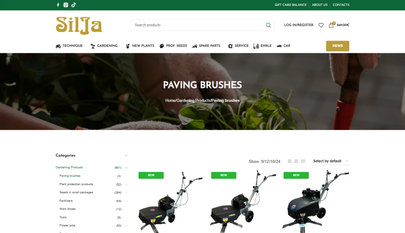 Kā SilJa pārbūvēja savu WooCommerce interneta veikalu un integrēja to ar Tildes Jumis — desktop