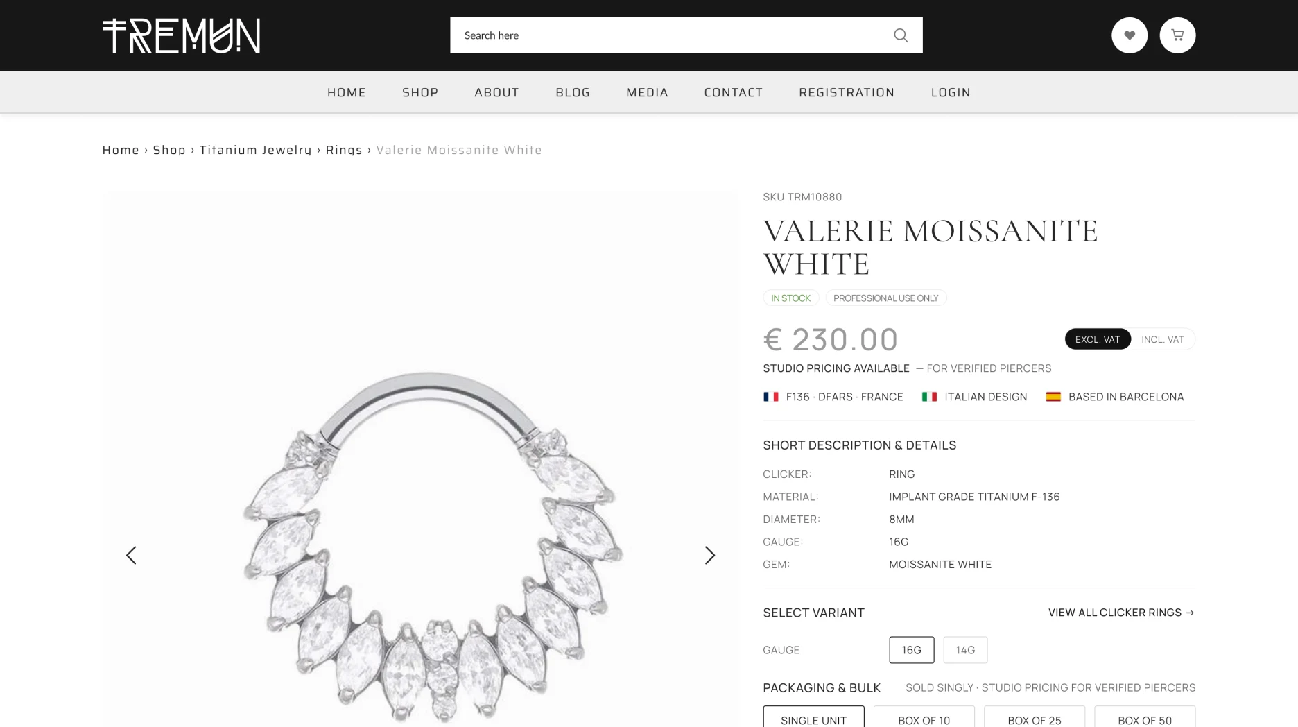 Tremun Piercing online store